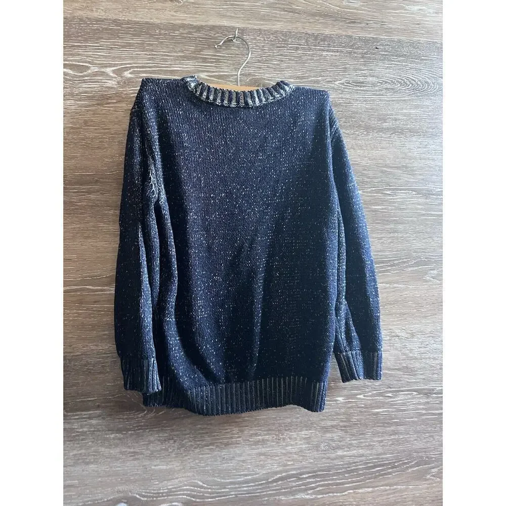Gymboree Boy Sweater 3t Motorcycle Blue Cars crew neck knit